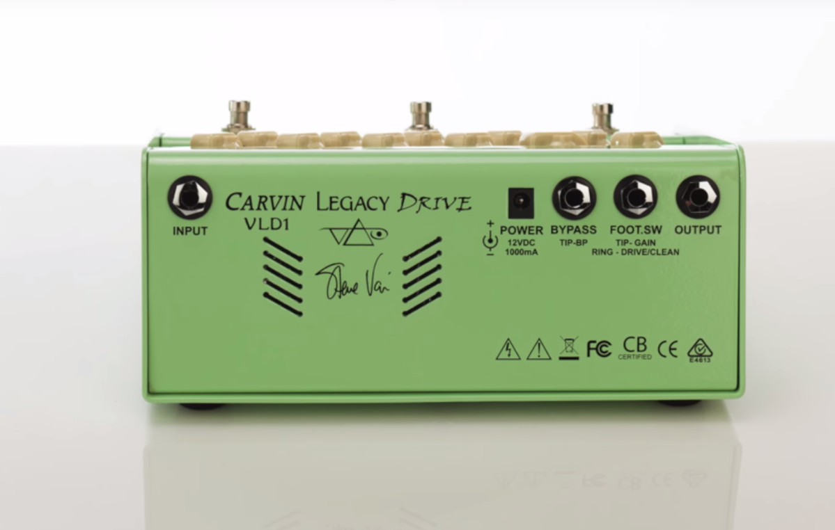 Legacy Drive, el amplificador Carvin de Steve Vai en formato pedal